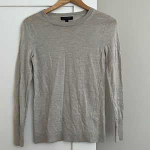 Womens light grey merino will sweater